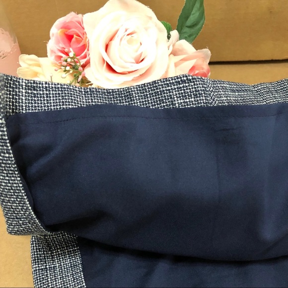 NEW Banana Republic Navy Tweed Skirt 12 - Picture 5 of 5